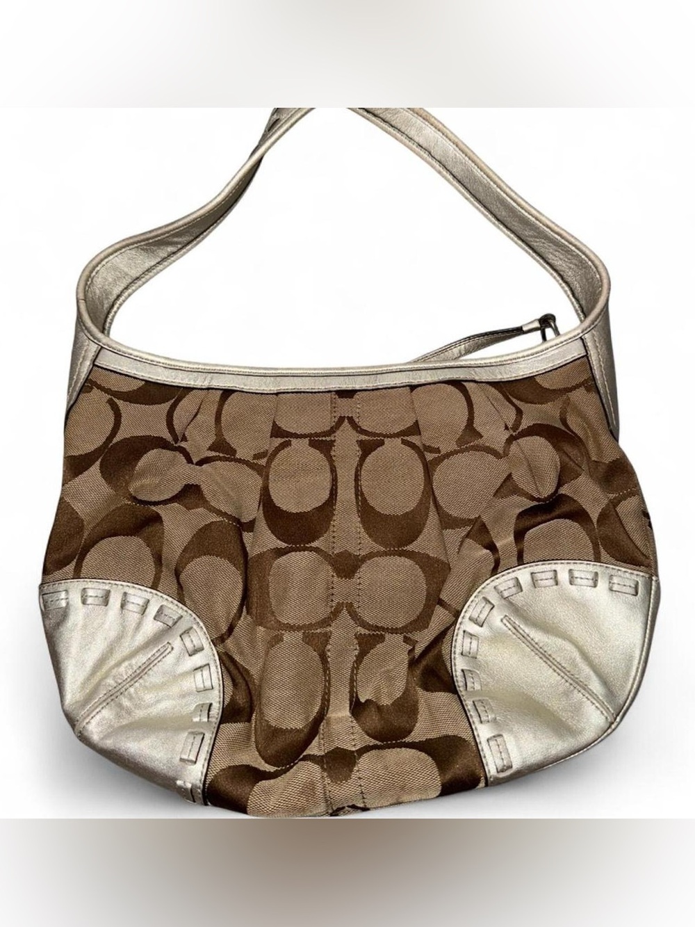 Coach 2008 Ergo pleated hobo bag